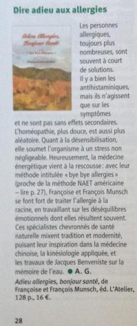 Alternative sante adieu allergies bonjour sante avec bye bye allergies